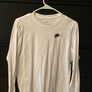 Nike Men's White Long Sleeve Shirt